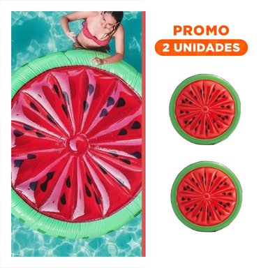 PACK2 FLOTANTE ACUATICO SANDIA 183 X 23 CM COMODO PARA JUEGOS