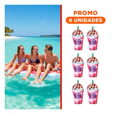 PACK6 COLCHONETA HELADO 198 X 107 CM INFLABLE DIVERTIDA PARA PISCINA