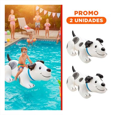 PACK2 FLOTANTE DIVERTIDO COLORIDO PERRITO 108 X 71 CM PARA AGUA