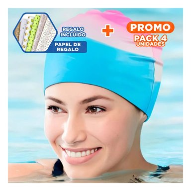 PACK4 FORMATO DE NATACION GRAVITAL FUCSIA BLANCO CELESTE USO FRECUENTE Y+PAPEL REGALO