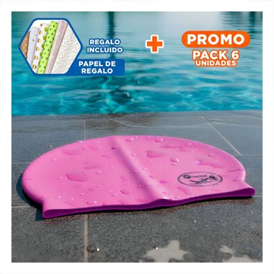 PACK6 PROTECTOR DE NATACION MORADO PARA COMODIDAD Y NADAR Y+PAPEL REGALO