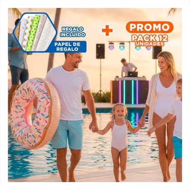 PACK12 FLOTADOR CIRCULAR DONAL SPRINT 114 CM LIGERO Y RESISTENTE Y+PAPEL REGALO
