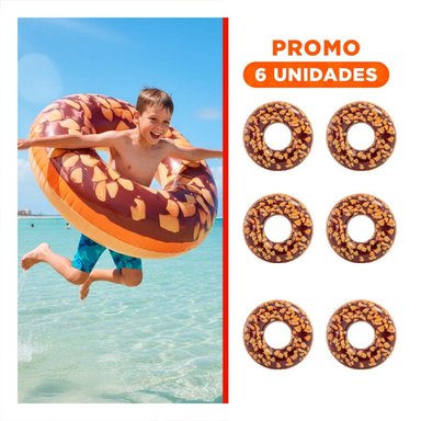 PACK6 ARO ACUATICO DONAL CHOCOLATE 114 CM LIGERO Y DIVERTIDO