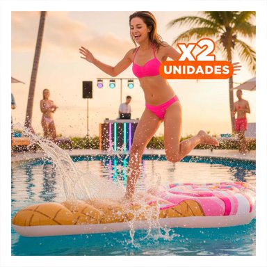 PACK2 SALVAVIDAS ACUATICO EN FORMA DE HELADO 107 X 224 CM PARA JUEGOS Y+REGALO STICKER