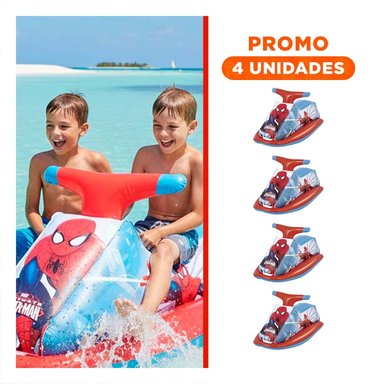 PACK4 SALVAVIDAS GRANDE MOTO 89 X 46 CM COLORIDO PARA AGUA Y+REGALO STICKER