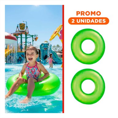 PACK2 JUGUETE INFLABLE NEON VERDE 91 CM COLORIDO PARA NIÑOS