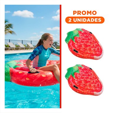 PACK2 JUGUETE GRANDE ISLA DE FRESAS 137 X 132 CM DIVERTIDO PARA AGUA