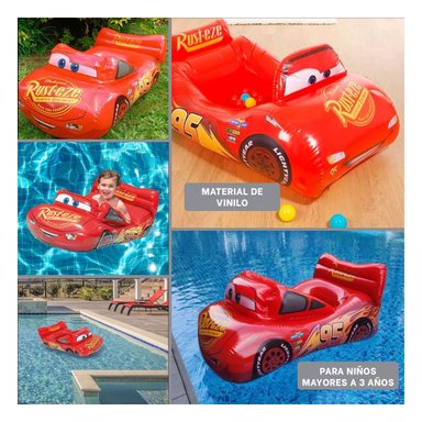 FLOTADOR PARA PISCINA COCHE 109 X 71 CM DIVERTIDO Y COLORIDO Y+POST IT