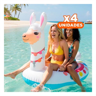 PACK4 JUGUETE GRANDE LLAMA 94 X 135 X 112 CM DIVERTIDO PARA AGUA