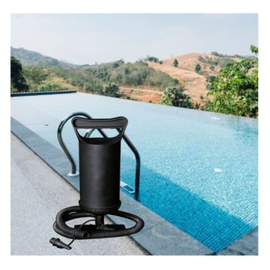 PACK4 AIREADOR MANUAL DE MANO 14 PULGADAS PARA PISCINA Y FLOTADORES NEGRO - 5