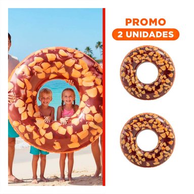 PACK2 SALVAVIDAS ACUATICO DONAL CHOCOLATE 114 CM DIVERTIDO PARA NIÑOS