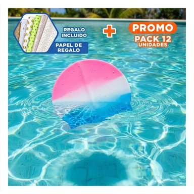 PACK12 LIGEREZA DE NATACION GRAVITAL FUCSIA BLANCO CELESTE USO DIARIO Y+PAPEL REGALO