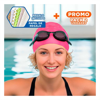 PACK2 TOCA DE NATACION ROSADO DE TELA PARA ENTRENAMIENTO Y ACTIVIDAD Y+PAPEL REGALO