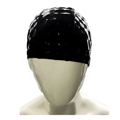 SOMBRERO DE NATACION NEGRO DE TELA PARA ENTRENAMIENTO Y ACTIVIDAD Y+PAPEL REGALO