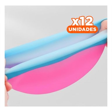 PACK12 IMPLEMENTO ACUATICO GRAVITAL FUCSIA BLANCO CELESTE PARA PISCINA