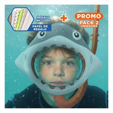 PACK2 JUEGO RECREATIVO 2 PCS TIBURON PARA ACTIVIDADES FAMILIARES Y+PAPEL REGALO