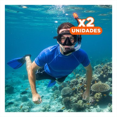 PACK2 SET PARA BUCEO 2 PCS PARA DIVERSION ACUATICA AL AIRE LIBRE Y+REGALO STICKER