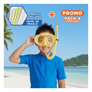 PACK4 JUEGO RECREATIVO AMARILLO PARA NINOS EN EL AGUA Y+PAPEL REGALO