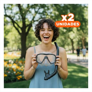 PACK2 COLECCION MARINA DE BUCEO 2 PCS CON LENTE DE VIDRIO Y+REGALO STICKER