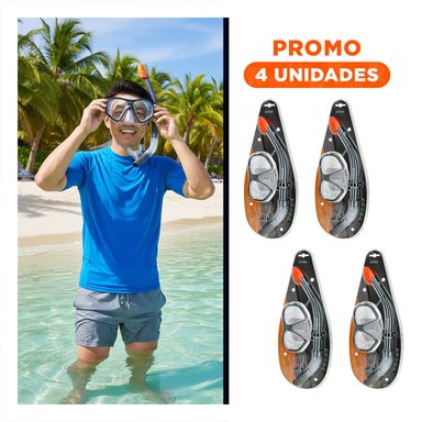 PACK4 CONJUNTO MARINO 2 PZ PARA EXPERIENCIAS ACUATICAS Y+REGALO STICKER