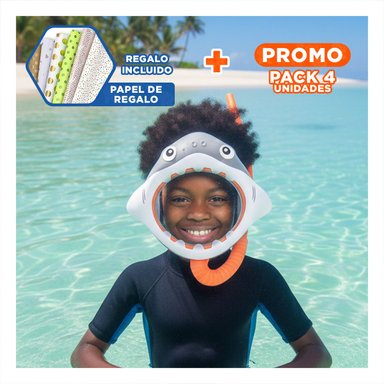 PACK4 CONJUNTO RECREATIVO 2 PCS TIBURON PARA DIVERSION AL AIRE LIBRE Y+PAPEL REGALO