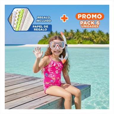 PACK6 ACCESORIO PARA USO ACUATICO EN PISCINA Y PLAYA Y+PAPEL REGALO