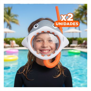 PACK2 KIT RECREATIVO 2 PCS TIBURON PARA MOMENTOS DE OCIO ACUATICO Y+REGALO STICKER