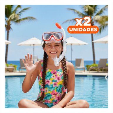 PACK2 ELEMENTO PARA NATACION EN PISCINA Y AMBIENTES DE PLAYA Y+REGALO STICKER