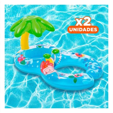 PACK2 ELEMENTO DE PISCINA PARA BEBE 117X 75 CM PENSADO EN SU PRIMER BANO Y+REGALO STICKER