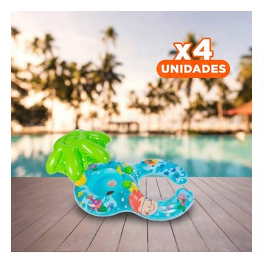 PACK4 PRODUCTO DE PISCINA PARA BEBE 117X 75 CM CON DISENO AMIGABLE Y COMODO