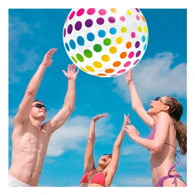 PELOTA COLORIDA CON PUNTOS COD 59065NP PARA JUEGOS DE INTERIOR