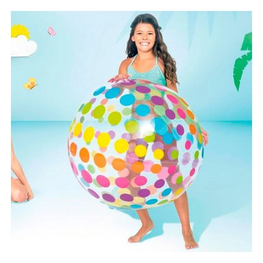 PELOTA CON PUNTOS COD 59065NP PARA JUEGOS INFANTILES EN CASA Y ESPACIOS Y+PAPEL REGALO - 2