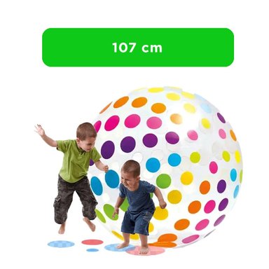 PELOTA CON PUNTOS COD 59065NP PARA JUEGOS INFANTILES EN CASA Y ESPACIOS Y+PAPEL REGALO - 4