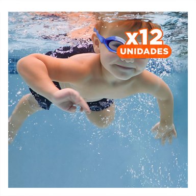 PACK12 PRODUCTO DE PISCINA MARMOLEADO FEELDOO AZUL Y BLANCO COMODO NATACION