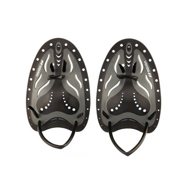 PALETA DEPORTIVA PARA ENTRENAMIENTO REGULAR EN PISCINA FAMILIAR EN NEGRO Y+PAPEL REGALO