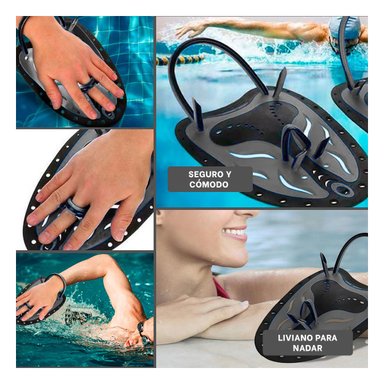 PALETA COMODA PARA PRACTICA ACUATICO CONTINUA EN PISCINA EN NEGRO Y+POST IT