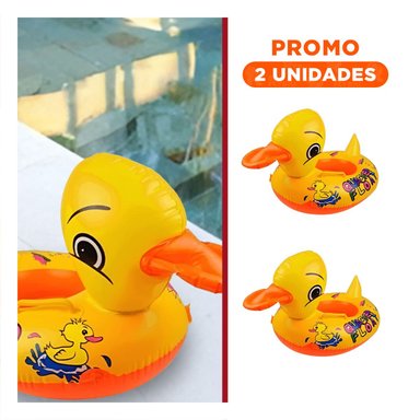 PACK2 ALEGRE PATO INFLABLE CON ASAS RESISTENTES PARA PISCINA HOGAR COLOR AMARILLO