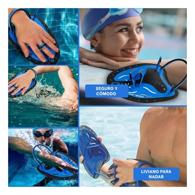 PRODUCTO DE NATACION PARA ENTRENAMIENTO DEPORTIVO EN PISCINA COLOR AZUL NEGRO Y+POST IT