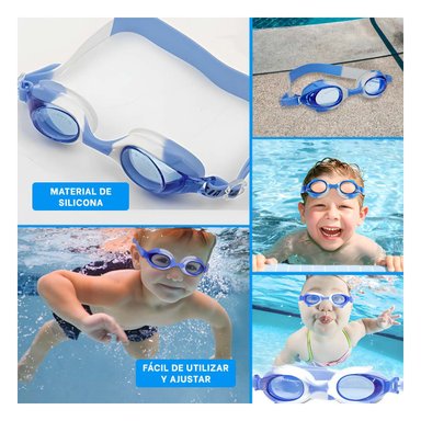 ACCESORIO PARA NATACION MARMOLEADO FEELDOO AZUL Y BLANCO COMODO Y+POST IT