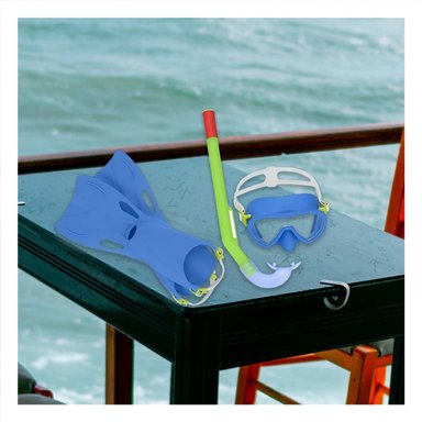 KIT ACUATICO PARA APRENDER BUCEO CON PIEZAS PRACTICAS Y COMODAS Y+LIGAS REGALO