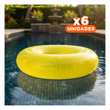 PACK6 PIEZA TRANSPARENTE AMARILLO PARA USO ACUATICO EN HOGAR Y+REGALO STICKER