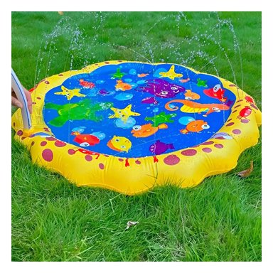 CONCEPTO HOGAR COLCHONETA INFLABLE TIPO PILETA CON DISENO MARINO Y+LIGAS REGALO