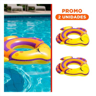 PACK2 SALVAVIDAS PEZ MORADO PARA PISCINA Y PLAYA INFANTIL MARCA BESTWAY DIVERSION