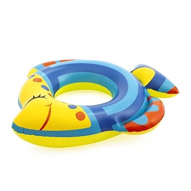 SEGURO PEZ INFLABLE AZUL PARA PISCINA PLAYA DIVERSION EN CASA Y+PAPEL REGALO