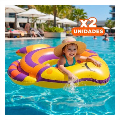 PACK2 RUEDA PEZ MORADO PARA PISCINA Y PLAYA INFANTIL MARCA BESTWAY VERANO Y+REGALO STICKER