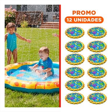 PACK12 OPCION INFLABLE COLCHONETA TIPO PILETA CON DISENO MARINO PARA CASA Y+REGALO STICKER