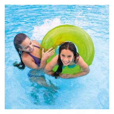 FORMATO TRANSPARENTE AMARILLO PARA USO RECREATIVO EN PISCINA