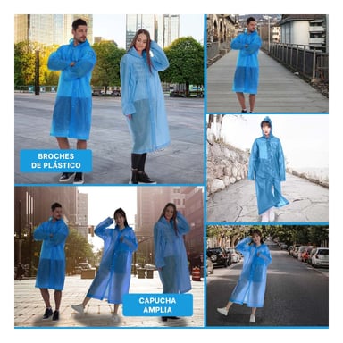 IMPERMEABLE FUNCIONAL PARA DIAS LLUVIOSOS CON ESTILO ACTUAL Y+LIGAS REGALO - 5