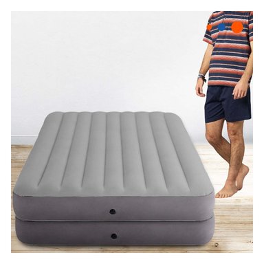 COLCHON INFLABLE 2 EN 1 PARA ESPACIOS REDUCIDOS Y FACIL ALMACENAMIENTO Y+LIGAS REGALO