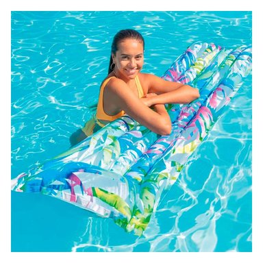 PACK2 COLCHONETA INFLABLE CELESTE PARA HOGAR Y USO ACUATICO COMODO Y SUAVE - 2